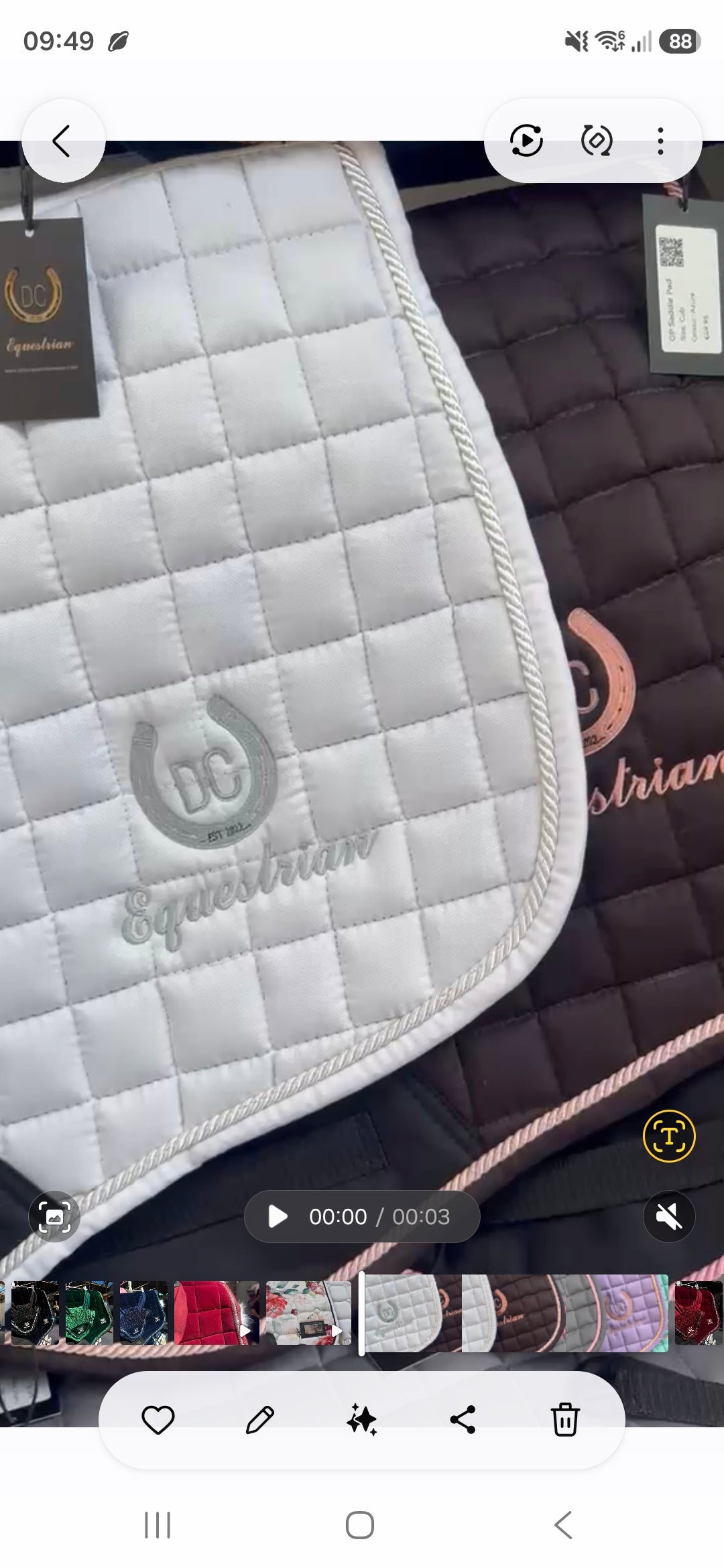 Frost CC Saddle Pad