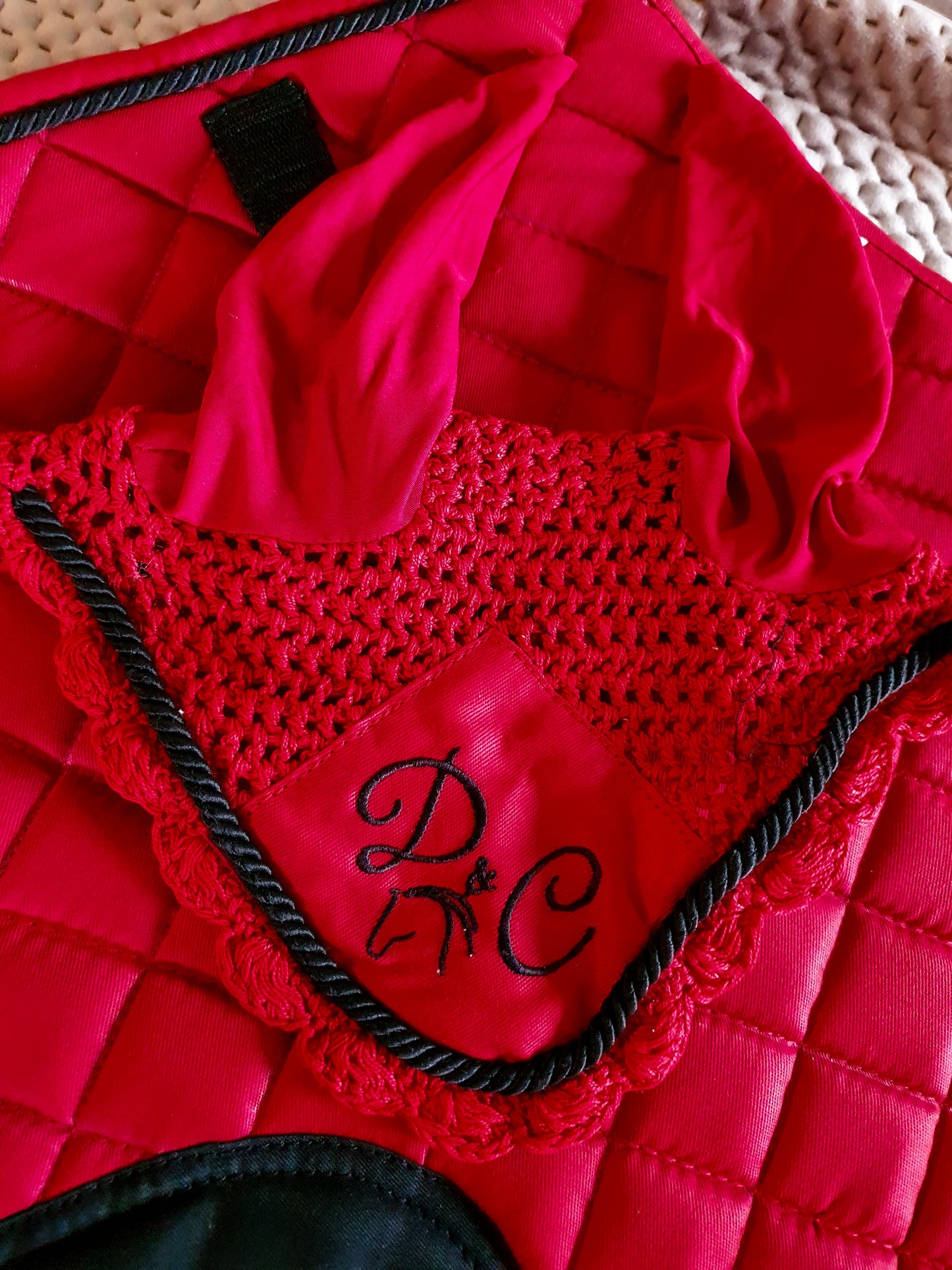 Ruby Red Fly Veil