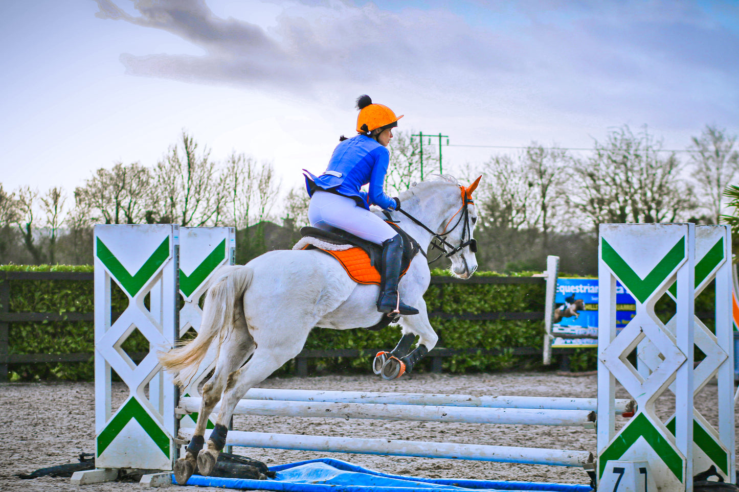 Sunset Orange Saddle Pad