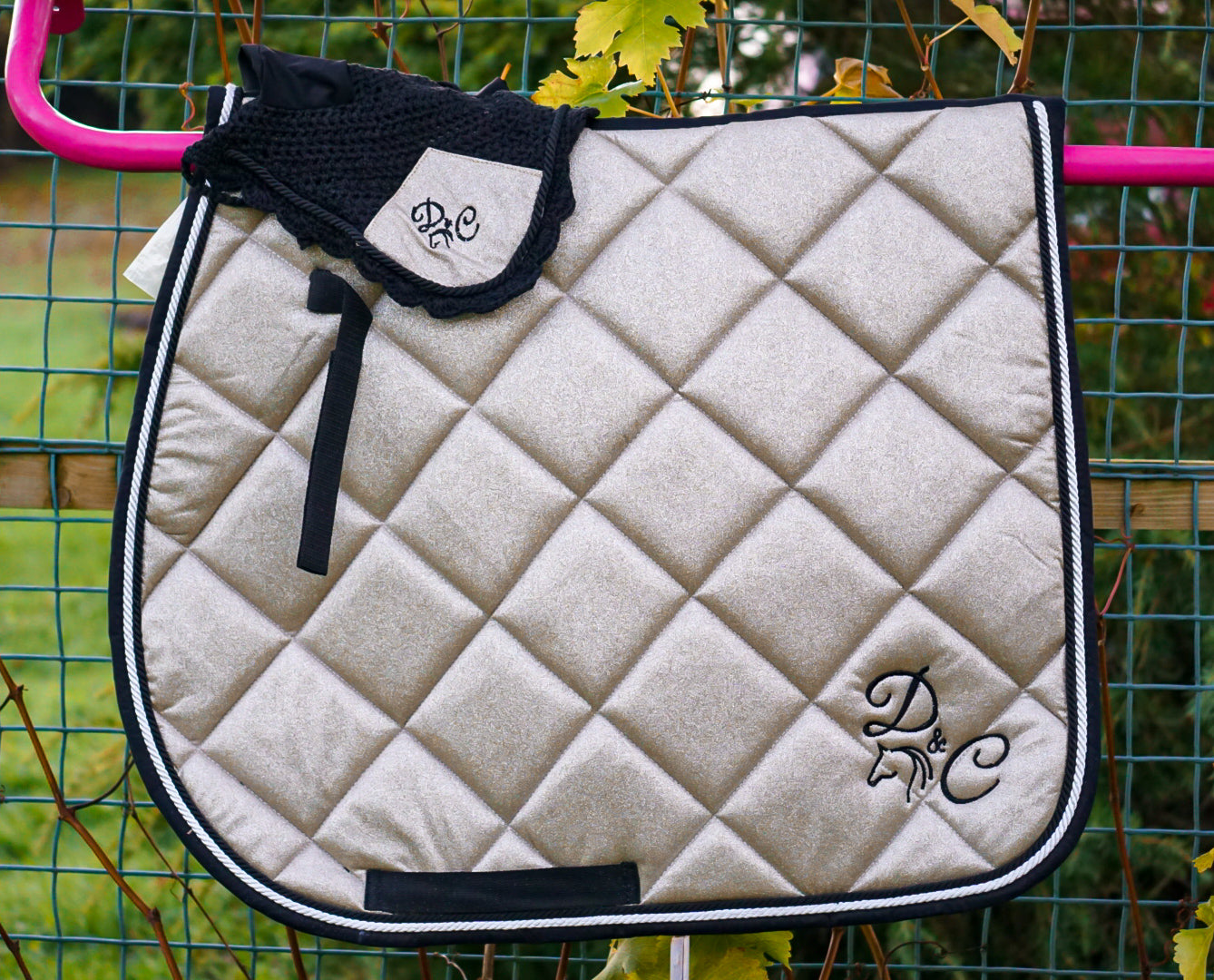 Champagne Glitter Saddle Pad