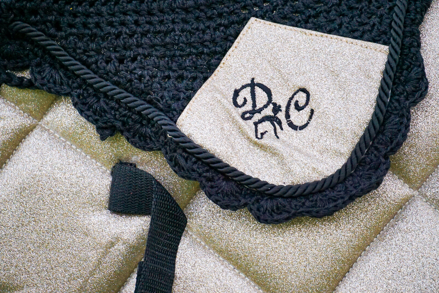 Champagne Glitter Saddle Pad