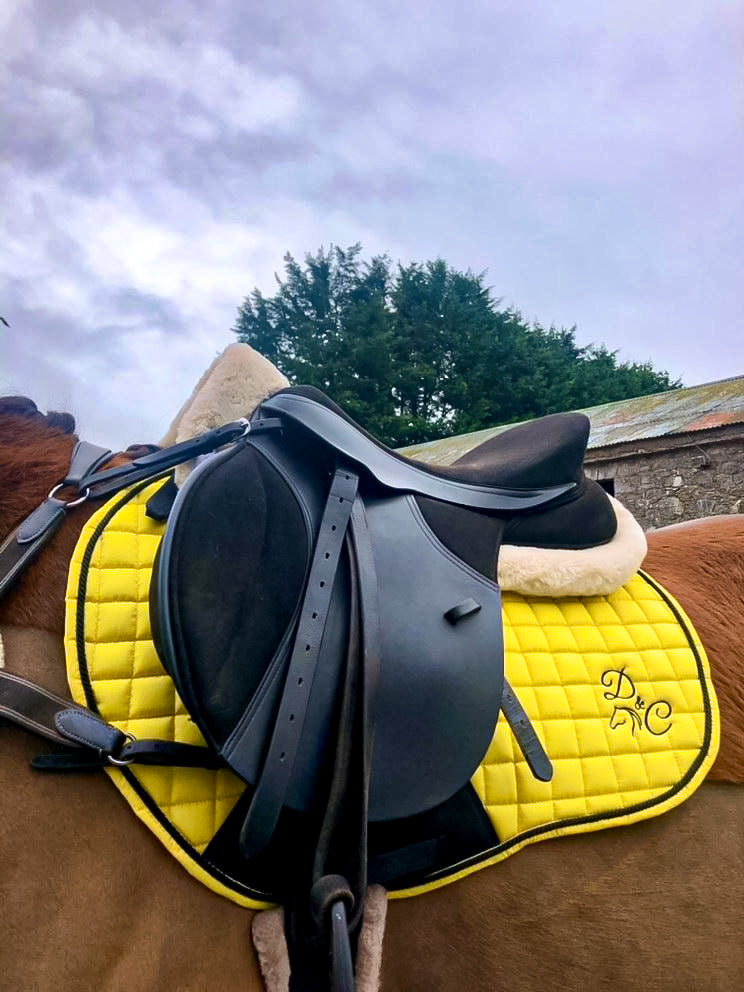 Lemon Yellow Saddle Pad