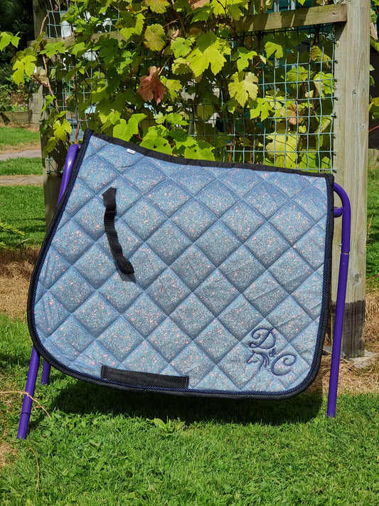 Ken Blue Glitter Saddle Pad