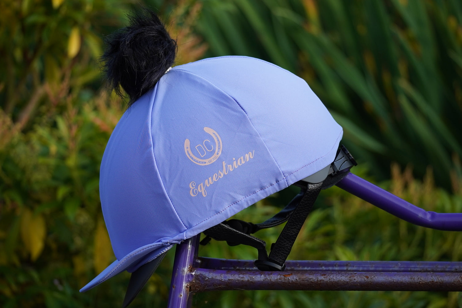 Horse riding equestrian hat silk cover