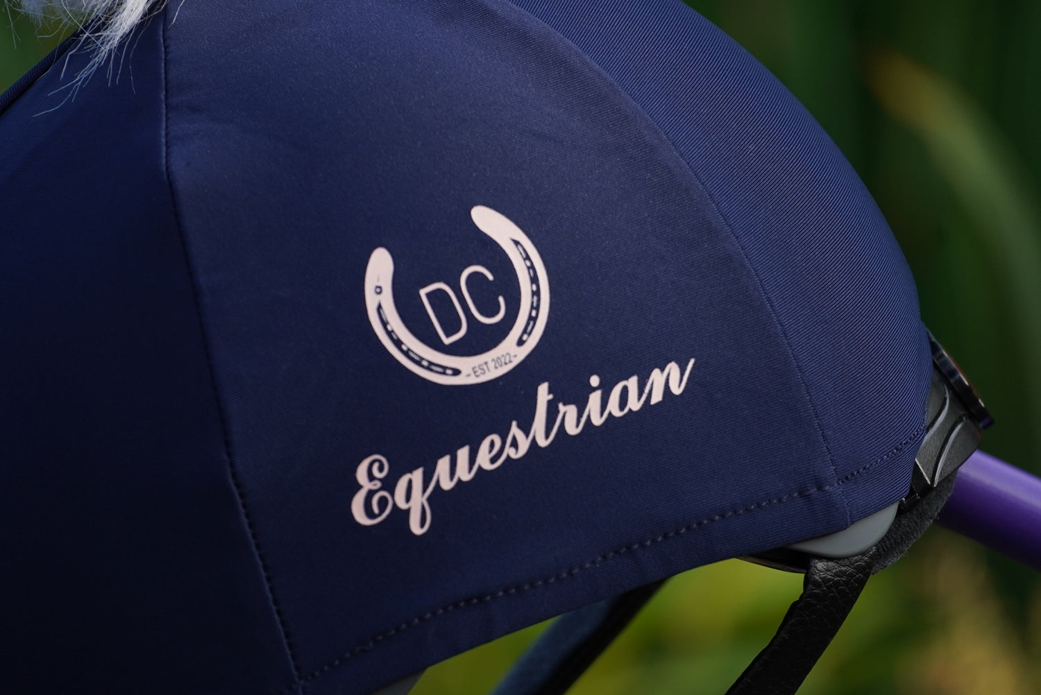 Horse riding equestrian hat silk cover
