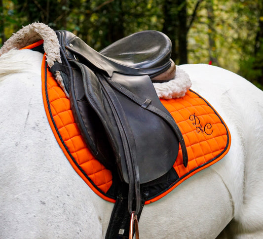 Sunset Orange Saddle Pad